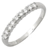 ノンブランド NON BRAND パヴェダイヤ 0.30ct 一文字リング プラチナシルバー Pt900 ダイヤモンド リング 指輪 プラチナ900 9石 9粒 1列 ラウンドブリリアント 11.5号
