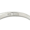 ノンブランド NON BRAND パヴェダイヤ 0.30ct 一文字リング プラチナシルバー Pt900 ダイヤモンド リング 指輪 プラチナ900 9石 9粒 1列 ラウンドブリリアント 11.5号