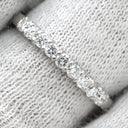 ノンブランド NON BRAND パヴェダイヤ 0.30ct 一文字リング プラチナシルバー Pt900 ダイヤモンド リング 指輪 プラチナ900 9石 9粒 1列 ラウンドブリリアント 11.5号