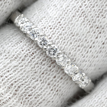 ノンブランド NON BRAND パヴェダイヤ 0.30ct 一文字リング プラチナシルバー Pt900 ダイヤモンド リング 指輪 プラチナ900 9石 9粒 1列 ラウンドブリリアント 11.5号