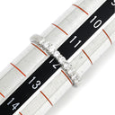 ノンブランド NON BRAND パヴェダイヤ 0.30ct 一文字リング プラチナシルバー Pt900 ダイヤモンド リング 指輪 プラチナ900 9石 9粒 1列 ラウンドブリリアント 11.5号