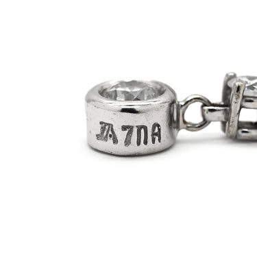 ノンブランド NON BRAND ダイヤモンド 0.4ct ホワイトゴールド K18WG ダイヤモンド ペンダントトップ Au750 18K 18金 ラインストーン スイング ドロップ