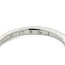 ノンブランド NON BRAND ダイヤモンド 0.376ct 立爪 プラチナシルバー Pt900 ダイヤモンド リング 指輪 プラチナ900 立爪 3P 3石 日付・イニシャル刻印あり 9号