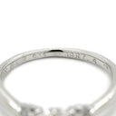 ノンブランド NON BRAND ダイヤモンド 0.376ct 立爪 プラチナシルバー Pt900 ダイヤモンド リング 指輪 プラチナ900 立爪 3P 3石 日付・イニシャル刻印あり 9号