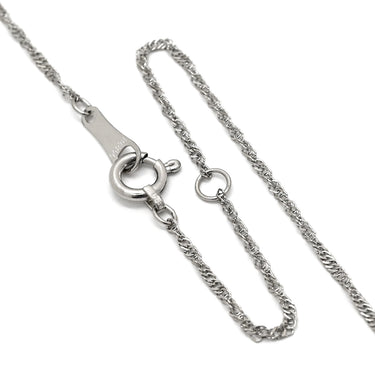 ノンブランド NON BRAND ブラウン ダイヤモンド ブラウン×プラチナシルバー Pt1000 Pt850（チェーン） ダイヤモンド ネックレス 茶 プラチナ Pt999.9 1P 1石 1粒 ソリティア スクリューチェーン