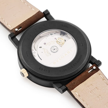 腕時計 ブルガリ BVLGARI ブルガリブルガリ ソロテンポ BB41S ROMA 自動巻き メンズ ブラック 黒 バー アラビア デイト