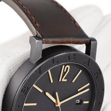 腕時計 ブルガリ BVLGARI ブルガリブルガリ ソロテンポ BB41S ROMA 自動巻き メンズ ブラック 黒 バー アラビア デイト