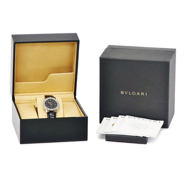 腕時計 ブルガリ Bvlgari ブルガリブルガリ BB33SLAUTO 自動巻き メンズ レディース OH済 デイト ブラック バー アラビア