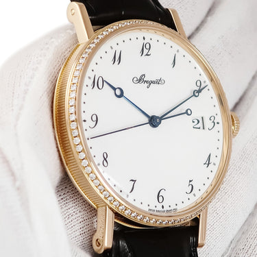 腕時計 ブレゲ BREGUET クラシック シリシオン 5178BR/29/9V6 自動巻き メンズ K18RG無垢 純正ダイヤ デイト ブレゲ針 コインエッジ