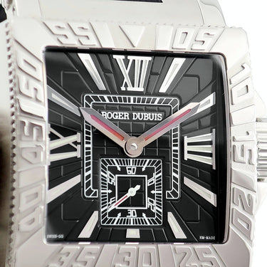 腕時計 ロジェデュブイ ROGER DUBUIS アクアマーレ GA41.14.9 自動巻き メンズ ブラック スモールセコンド スクエア 限定