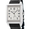 腕時計 ジャガールクルト JAEGER LECOULTRE レベルソ スクアドラ ホームタイム Q7008420 230.8.77 自動巻き メンズ 回転 スクエア 2タイム GMT