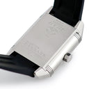 腕時計 ジャガールクルト JAEGER LECOULTRE レベルソ スクアドラ ホームタイム Q7008420 230.8.77 自動巻き メンズ 回転 スクエア 2タイム GMT