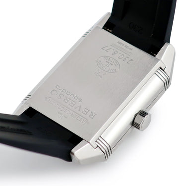 腕時計 ジャガールクルト JAEGER LECOULTRE レベルソ スクアドラ ホームタイム Q7008420 230.8.77 自動巻き メンズ 回転 スクエア 2タイム GMT