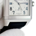 腕時計 ジャガールクルト JAEGER LECOULTRE レベルソ スクアドラ ホームタイム Q7008420 230.8.77 自動巻き メンズ 回転 スクエア 2タイム GMT