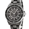 腕時計 シャネル CHANEL J12 キャリバー12.1 H5702 自動巻き メンズ ブラック 純正ダイヤ 逆回転防止ベゼル デイト