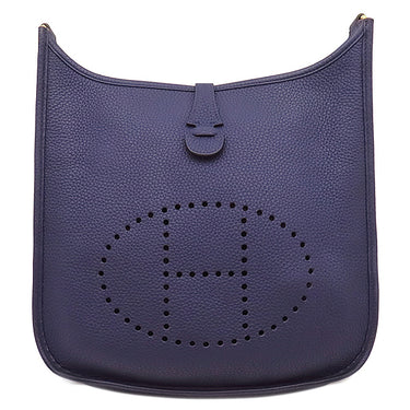エルメス HERMES エヴリン3 PM ブルーアンクル トリヨンクレマンス ショルダーバッグ ゴールド金具 青紫