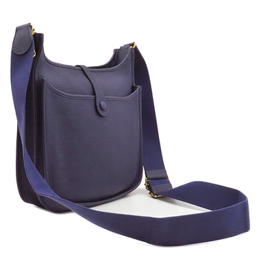 エルメス HERMES エヴリン3 PM ブルーアンクル トリヨンクレマンス ショルダーバッグ ゴールド金具 青紫