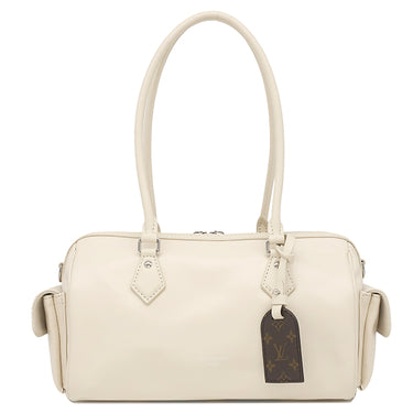 ルイヴィトン LOUIS VUITTON スピーディ カーゴ バイブ M12965 ヴァニラ ラムスキン モノグラムキャンバス 2WAYバッグ シルバー金具 白 モノグラム ハンドバッグ ショルダー