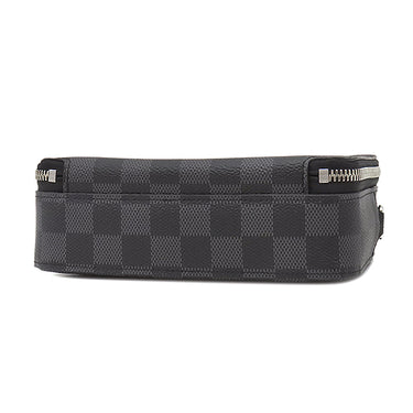 ルイヴィトン LOUIS VUITTON アルファ ウエアラブル ウォレット N60418 ダミエグラフィット レザー モノグラムエクリプスキャンバス ショルダーバッグ シルバー金具 グレー