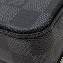 ルイヴィトン LOUIS VUITTON アルファ ウエアラブル ウォレット N60418 ダミエグラフィット レザー モノグラムエクリプスキャンバス ショルダーバッグ シルバー金具 グレー