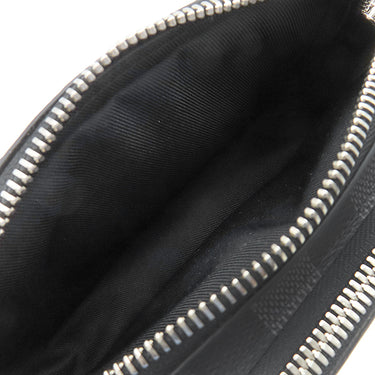 ルイヴィトン LOUIS VUITTON アルファ ウエアラブル ウォレット N60418 ダミエグラフィット レザー モノグラムエクリプスキャンバス ショルダーバッグ シルバー金具 グレー