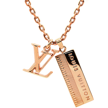 ルイヴィトン LOUIS VUITTON DJ ボキャブラリー キーボード LVロゴ M69461 ピンクゴールド GP ネックレス 鍵盤モチーフ