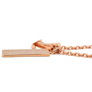 ルイヴィトン LOUIS VUITTON DJ ボキャブラリー キーボード LVロゴ M69461 ピンクゴールド GP ネックレス 鍵盤モチーフ
