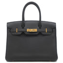 エルメス HERMES バーキン30 3EN1 ブラック トゴ スイフト トワルアッシュ トートバッグ ゴールド金具 黒 3WAY