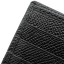 ブルガリ BVLGARI マン コンパクトウォレット 294730 ブラック グレインカーフレザー 二つ折り財布 シルバー金具 黒 二つ折り 札入れ