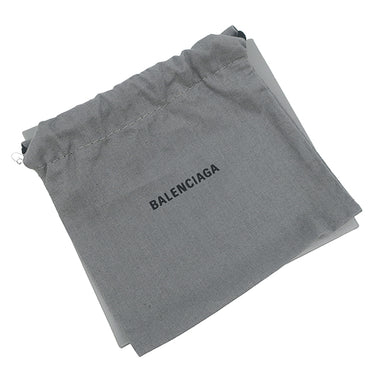 バレンシアガ BALENCIAGA ペーパー ミニ ウォレット 391446 シルバー レザー 三つ折り財布 コンパクトウォレット