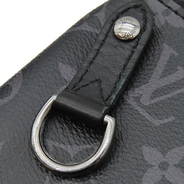 ルイヴィトン LOUIS VUITTON トリオ メッセンジャー M69443 モノグラムエクリプス レザー モノグラムエクリプス リバース キャンバス ショルダーバッグ シルバー金具 黒 グレー