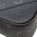 ルイヴィトン LOUIS VUITTON トリオ メッセンジャー M69443 モノグラムエクリプス レザー モノグラムエクリプス リバース キャンバス ショルダーバッグ シルバー金具 黒 グレー