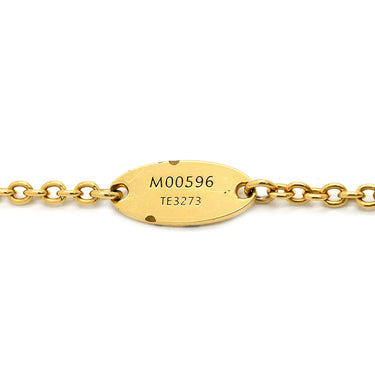 ルイヴィトン LOUIS VUITTON LV アイコニック M00596 ゴールド GP ストラス ラインストーン ネックレス ロゴ モノグラムフラワー LVイニシャル LVサークル