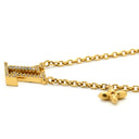 ルイヴィトン LOUIS VUITTON LV アイコニック M00596 ゴールド GP ストラス ラインストーン ネックレス ロゴ モノグラムフラワー LVイニシャル LVサークル