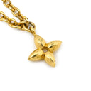 ルイヴィトン LOUIS VUITTON LV アイコニック M00596 ゴールド GP ストラス ラインストーン ネックレス ロゴ モノグラムフラワー LVイニシャル LVサークル