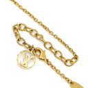 ルイヴィトン LOUIS VUITTON LV アイコニック M00596 ゴールド GP ストラス ラインストーン ネックレス ロゴ モノグラムフラワー LVイニシャル LVサークル