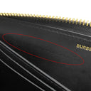 バーバリー BURBERRY TBモノグラム エンボス 8011601 ブラック レザー 長財布 ゴールド金具 黒 TBロゴ ラウンドファスナー
