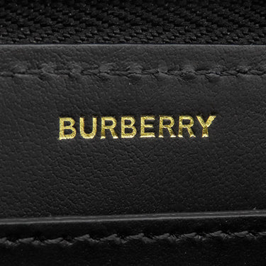 バーバリー BURBERRY TBモノグラム エンボス 8011601 ブラック レザー 長財布 ゴールド金具 黒 TBロゴ ラウンドファスナー