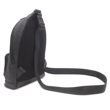 ルイヴィトン LOUIS VUITTON レーサー スリングバッグ M46107 ノワール レザー モノグラムシャドウレザー ボディバッグ マットブラック金具 黒 クロスボディ