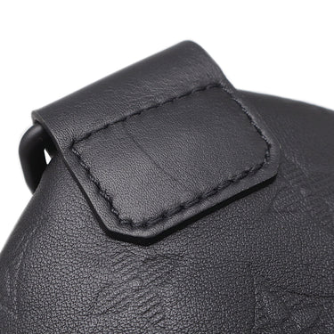 ルイヴィトン LOUIS VUITTON レーサー スリングバッグ M46107 ノワール レザー モノグラムシャドウレザー ボディバッグ マットブラック金具 黒 クロスボディ