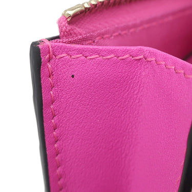 ヴァレンティノ VALENTINO ロックスタッズ カードケース 4W2P0T35ZKZ ピンク レザー カードケース ゴールド金具 フラグメントケース コインケース