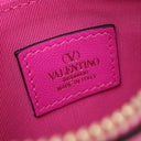 ヴァレンティノ VALENTINO ロックスタッズ カードケース 4W2P0T35ZKZ ピンク レザー カードケース ゴールド金具 フラグメントケース コインケース