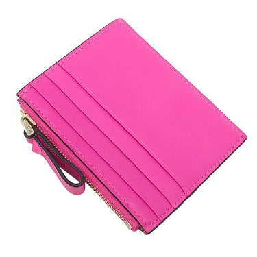 ヴァレンティノ VALENTINO ロックスタッズ カードケース 4W2P0T35ZKZ ピンク レザー カードケース ゴールド金具 フラグメントケース コインケース