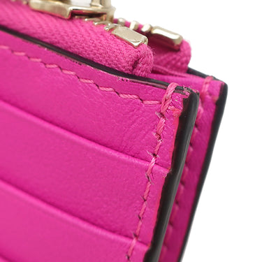 ヴァレンティノ VALENTINO ロックスタッズ カードケース 4W2P0T35ZKZ ピンク レザー カードケース ゴールド金具 フラグメントケース コインケース