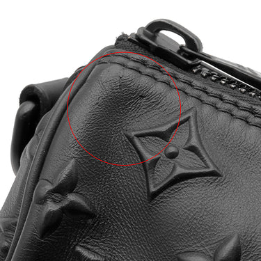 ルイヴィトン LOUIS VUITTON キーポル XS M57960 モノグラムシール レザー モノグラムシール 2WAYバッグ ブラック金具 ミニボストン エンボス