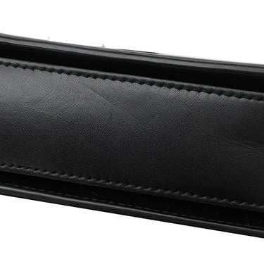 イヴ・サンローラン Yves Saint Laurent ソルフェリーノ キャンバス ショルダー ベージュ×ブラック キャンバス レザー ショルダーバッグ シルバー金具 YSL ロゴプレート