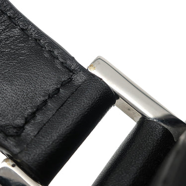 イヴ・サンローラン Yves Saint Laurent ソルフェリーノ キャンバス ショルダー ベージュ×ブラック キャンバス レザー ショルダーバッグ シルバー金具 YSL ロゴプレート