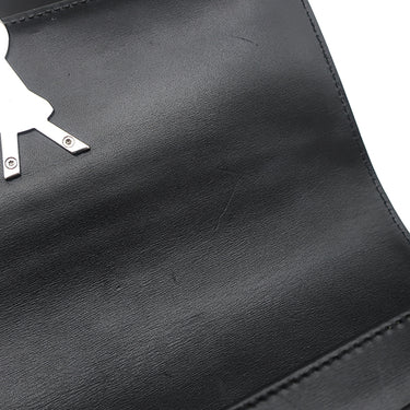 イヴ・サンローラン Yves Saint Laurent ソルフェリーノ キャンバス ショルダー ベージュ×ブラック キャンバス レザー ショルダーバッグ シルバー金具 YSL ロゴプレート