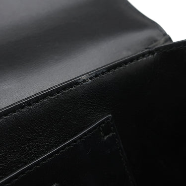 イヴ・サンローラン Yves Saint Laurent ソルフェリーノ キャンバス ショルダー ベージュ×ブラック キャンバス レザー ショルダーバッグ シルバー金具 YSL ロゴプレート