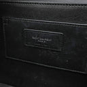 イヴ・サンローラン Yves Saint Laurent ソルフェリーノ キャンバス ショルダー ベージュ×ブラック キャンバス レザー ショルダーバッグ シルバー金具 YSL ロゴプレート